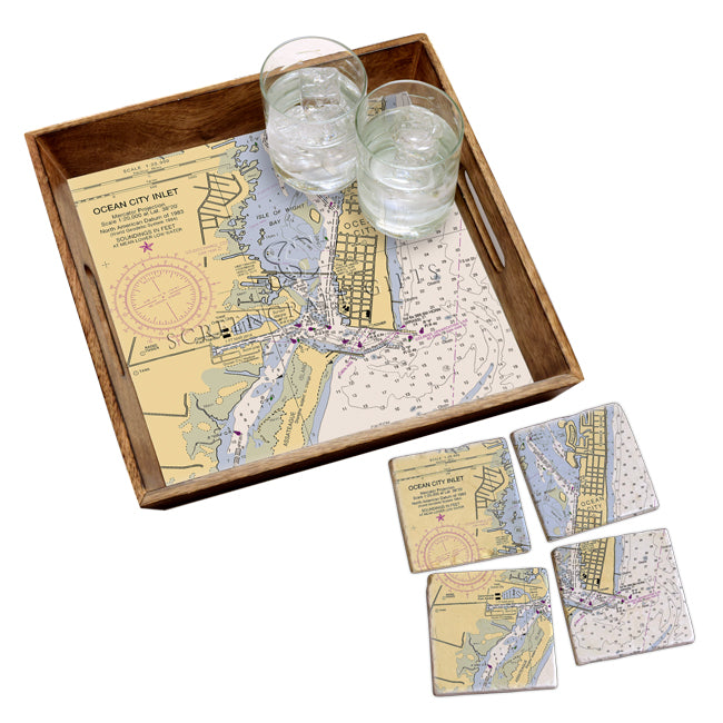 Ocean City, MD- Marble Coaster Set