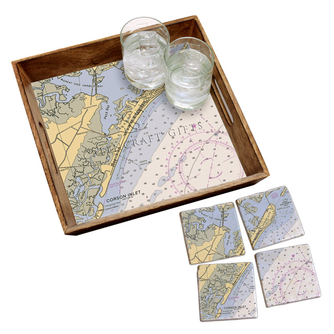 Ocean City, NJ- Marble Coaster Set