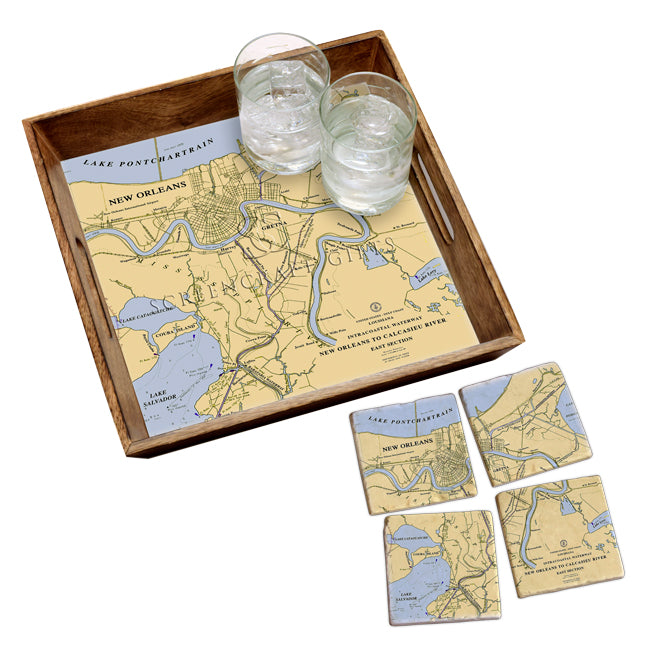 New Orleans, LA- Marble Coaster Set