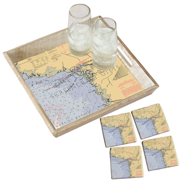 Steinhatchee, FL- Marble Coaster Set