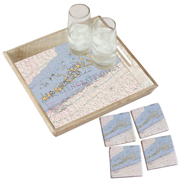 Lower Keys, FL-  Marble Coaster Set