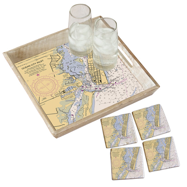 Ocean City, MD- Marble Coaster Set