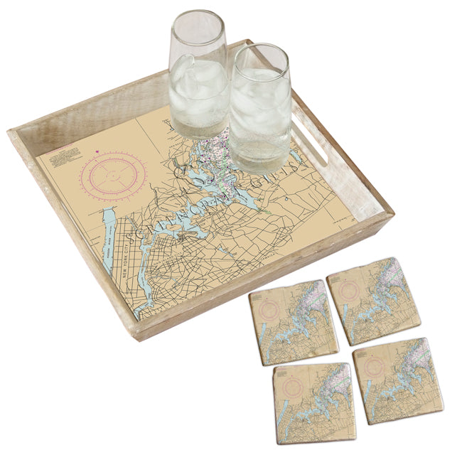 North West Long Island, NY  - Marble Coaster Set