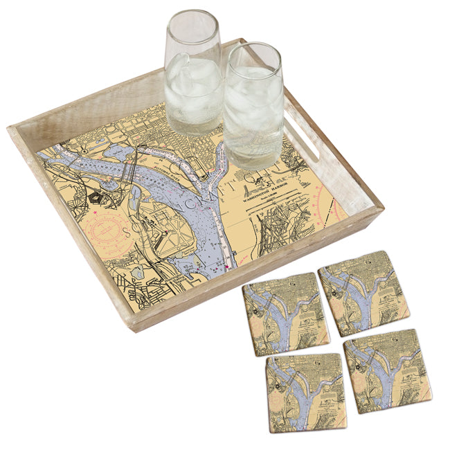 Washington, DC - Marble Coaster Set