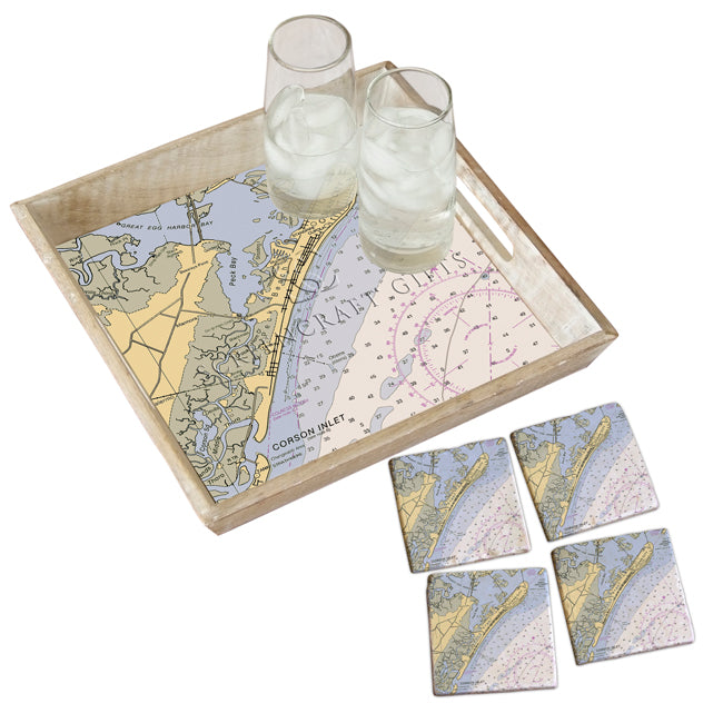 Ocean City, NJ- Marble Coaster Set