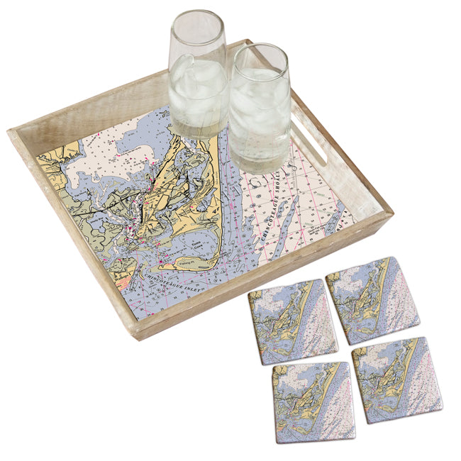 Chincoteague, VA - Marble Coaster Set