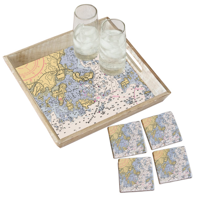 Spruce Head, ME- Marble Coaster Set