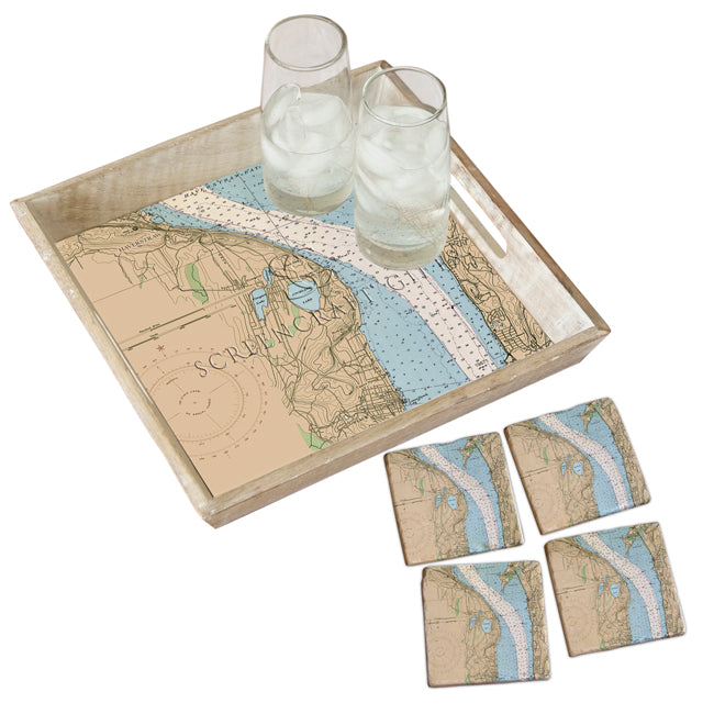Haverstraw, NY - Marble Coaster Set