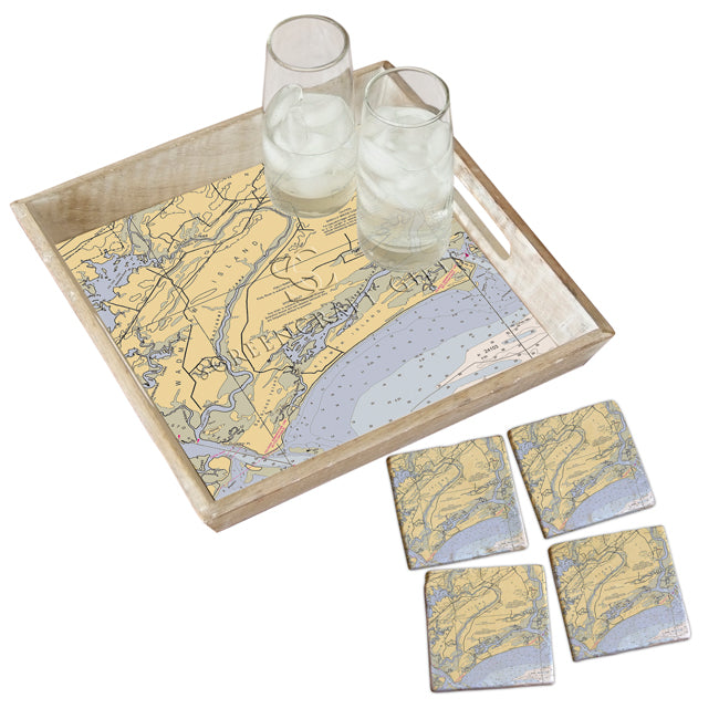 Kiawah Island, SC- Marble Coaster Set