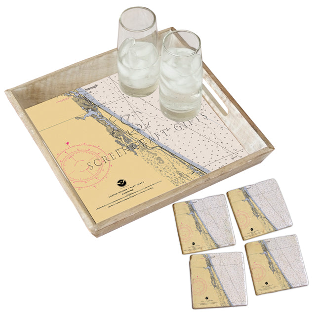 Palm Coast, FL - Marble Coaster Set