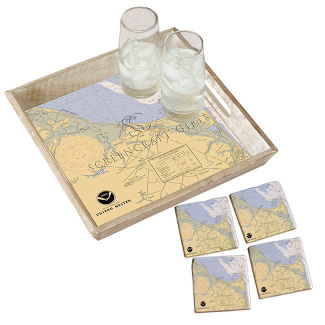 Lewes, DE- Marble Coaster Set