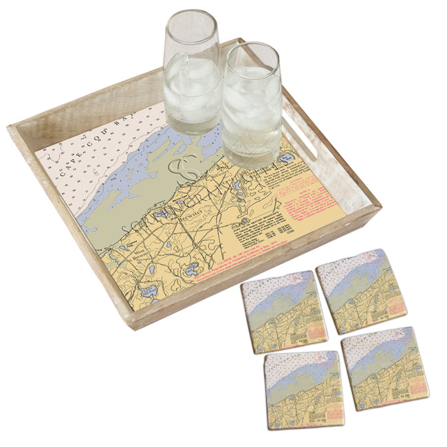 Brewster,  MA - Marble Coaster Set