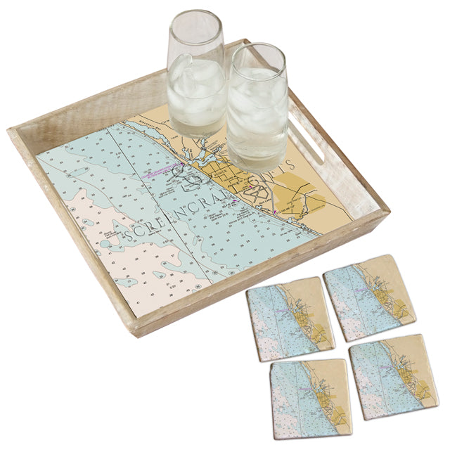 Venice, FL - Marble Coaster Set