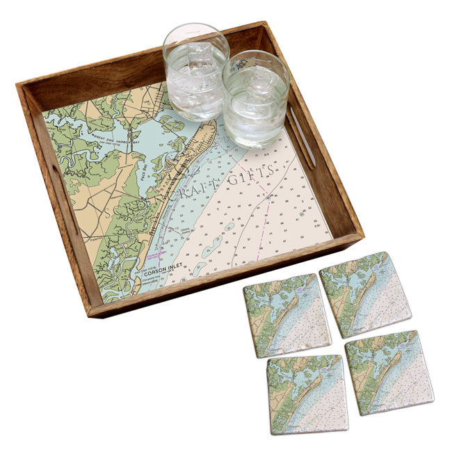 Ocean City, NJ - Marble Coaster Set