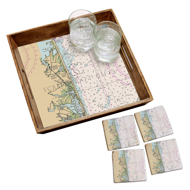 Bethany Beach, DE- Marble Coaster Set