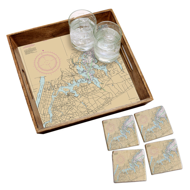 North West Long Island, NY  - Marble Coaster Set