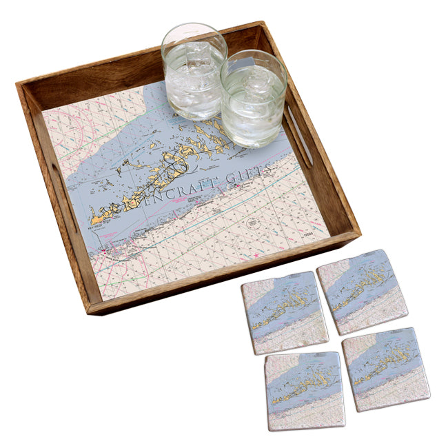 Lower Keys, FL-  Marble Coaster Set