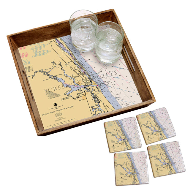 Jupiter, FL- Marble Coaster Set