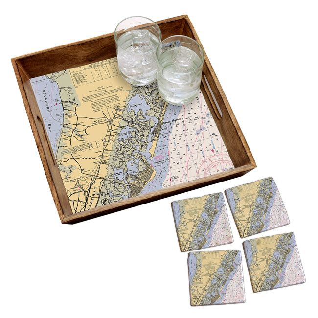 Stone Harbor, NJ - Marble Coaster Set