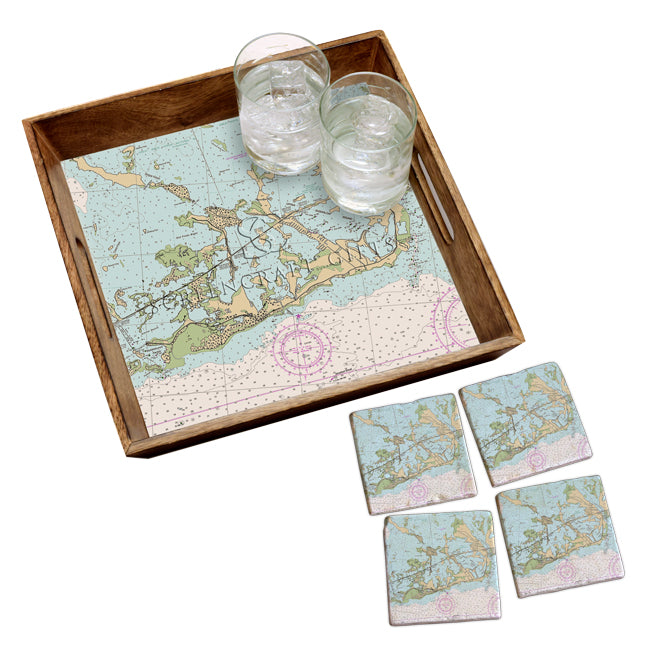 Sugarloaf Key, FL  - Marble Coaster Set