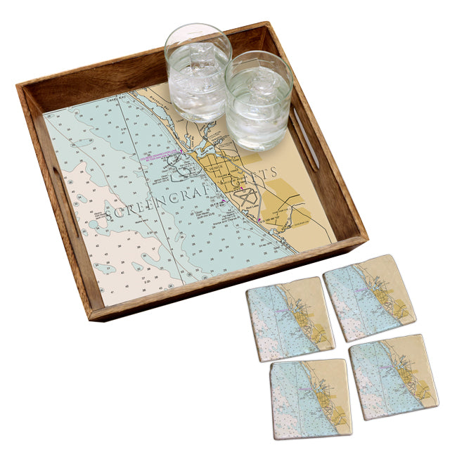 Venice, FL - Marble Coaster Set
