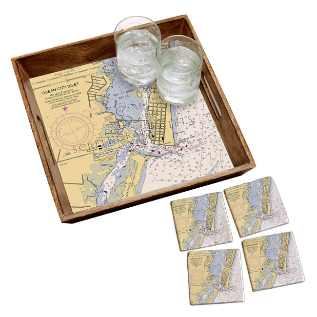 Ocean City, MD- Marble Coaster Set