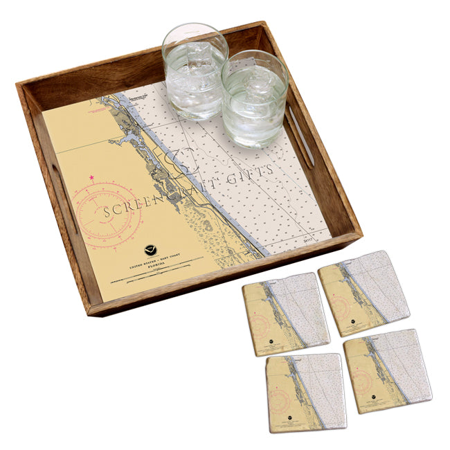 Palm Coast, FL - Marble Coaster Set