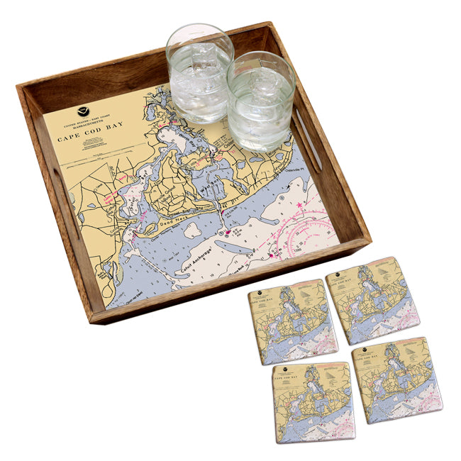 Osterville, MA - Marble Coaster Set