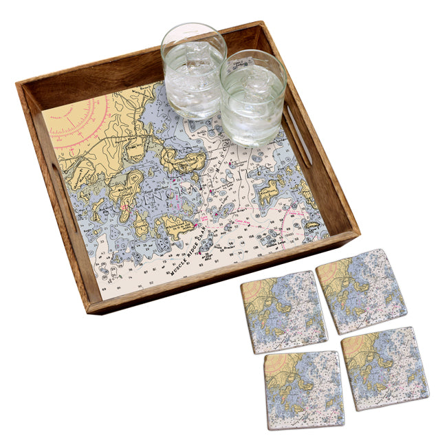 Spruce Head, ME- Marble Coaster Set