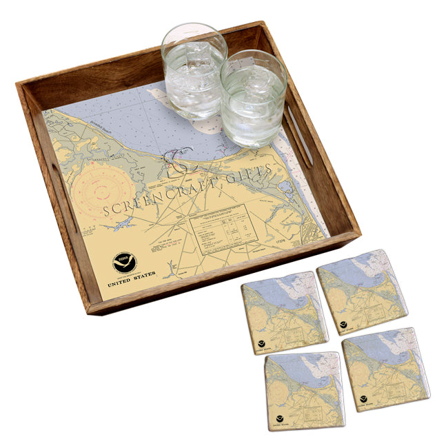 Lewes, DE- Marble Coaster Set