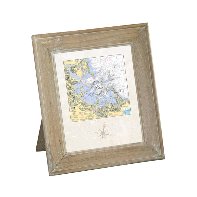 Boston Harbor MA - Framed Art Print