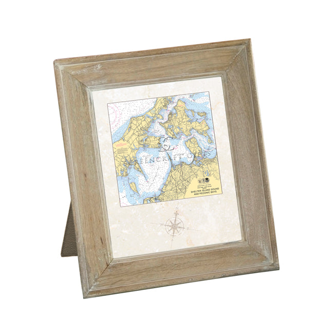 Shelter Island Sound and Peconic Bays, NY - Framed Art Print