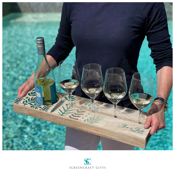 Winter Floral Beverage Server