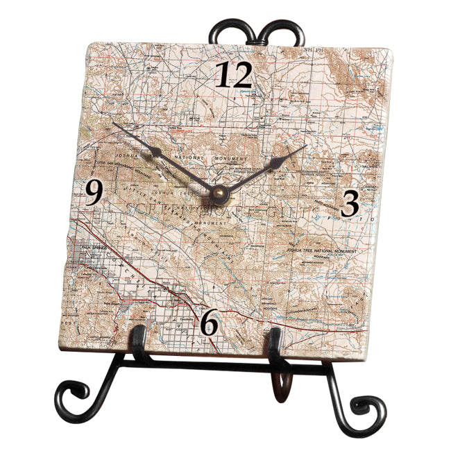 Joshua Tree National Park-  Marble Desk Clock