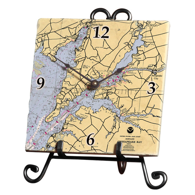 Elkton, MD- Marble Desk Clock