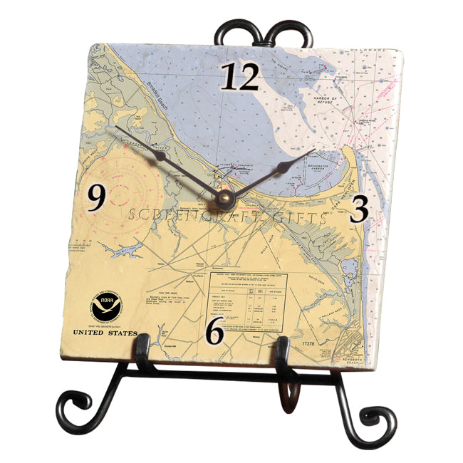 Lewes, DE- Marble Desk Clock