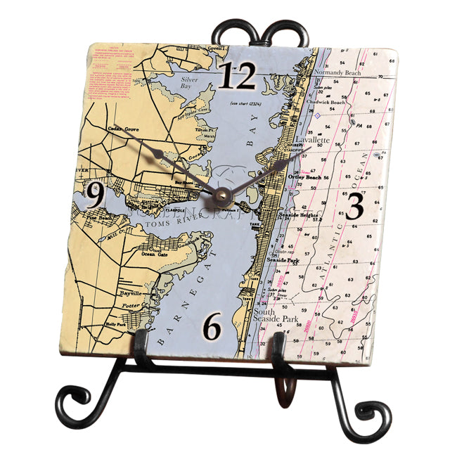 Seaside Park, NJ- Marble Desk Clock