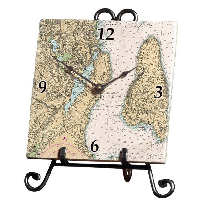 Sedgwick, ME - Marble Desk Clock