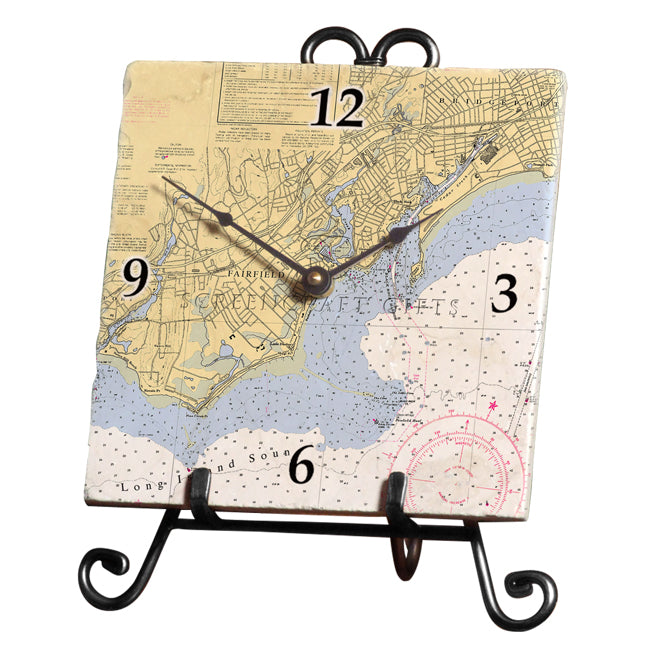 Fairfield, CT- Marble Desk Clock