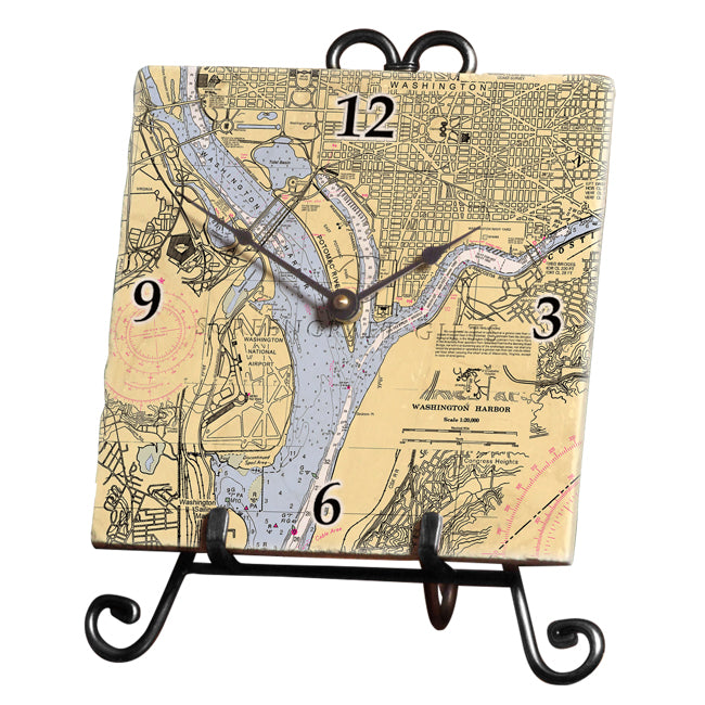 Washington, DC - Marble Desk Clock