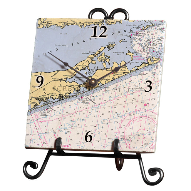 The Hamptons, NY- Marble Desk Clock