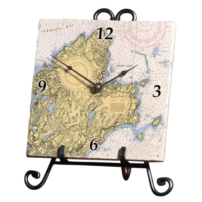 Rockport, MA- Marble Desk Clock