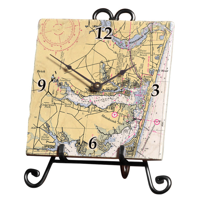 Avon, NJ - Marble Desk Clock