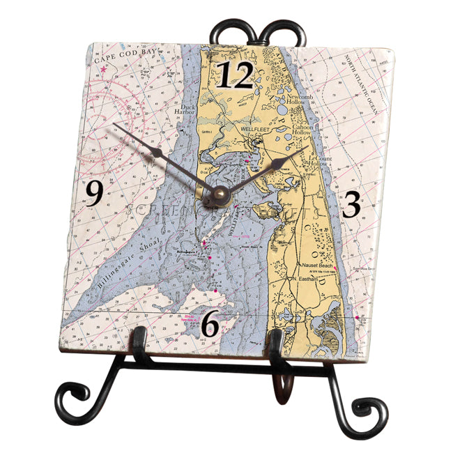 Wellfleet, MA- Marble Desk Clock