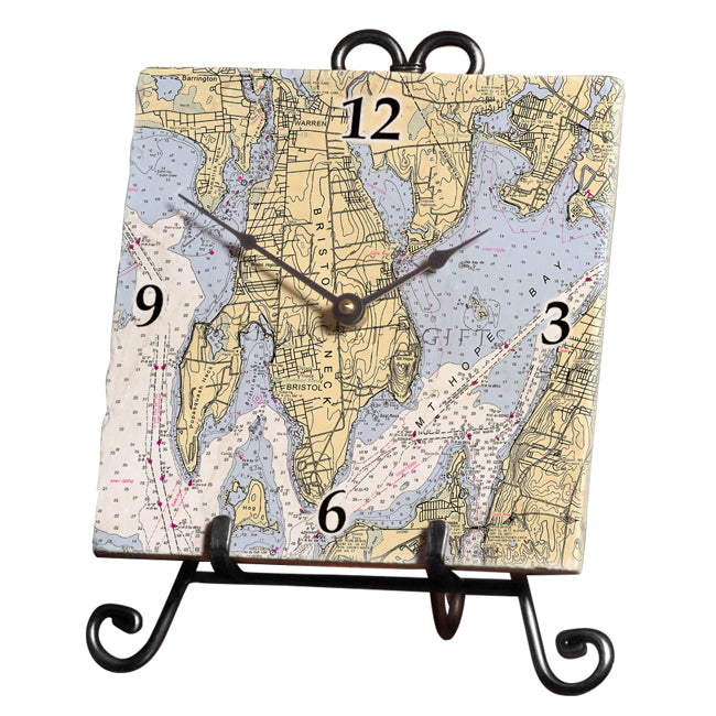 Bristol, RI- Marble Desk Clock