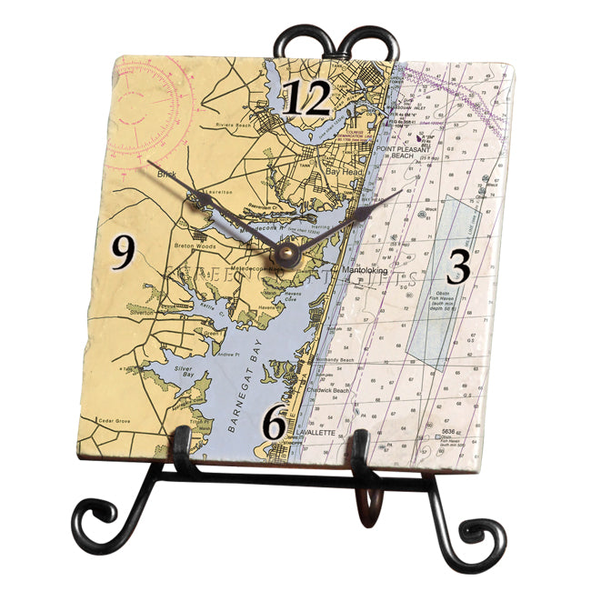 Point Pleasant, NJ- Marble Desk Clock