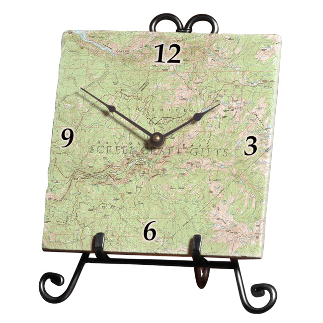 Yosemite National Park-  Marble Desk Clock