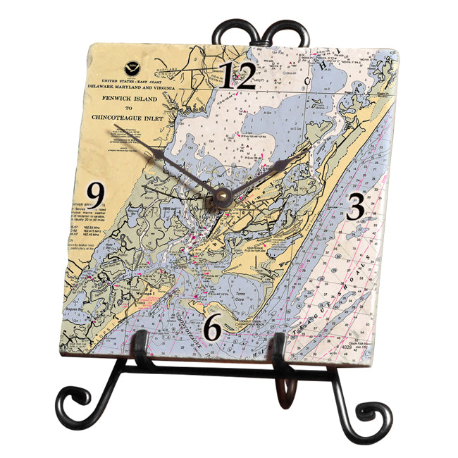 Chincoteague, VA- Marble Desk Clock