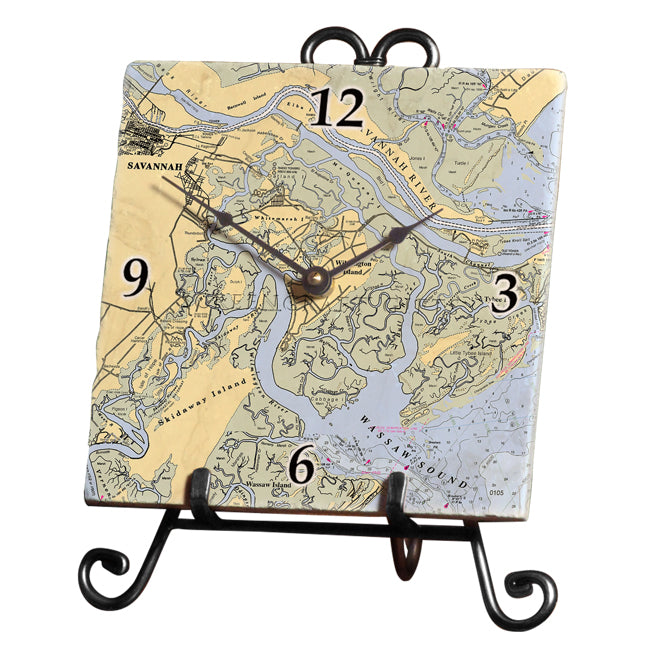 Savannah, GA- Marble Desk Clock