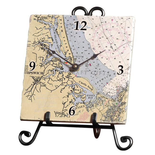 Ipswich, MA- Marble Desk Clock